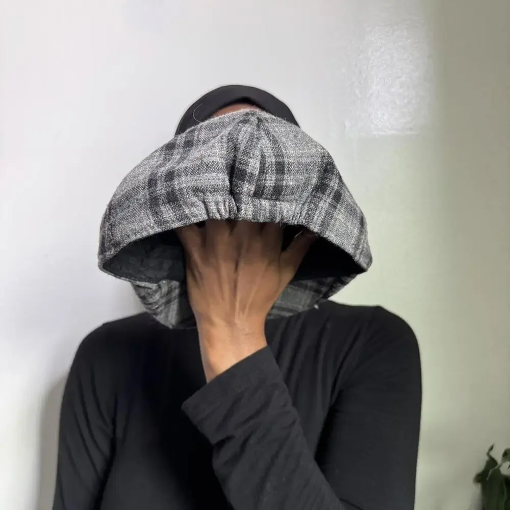 Vintage plaided‎ newsboy beret cap